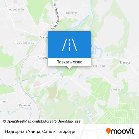 Карта Надгорная Улица