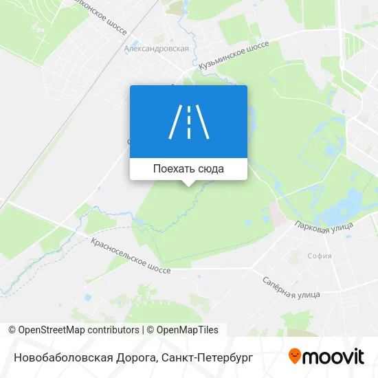 Карта Новобаболовская Дорога