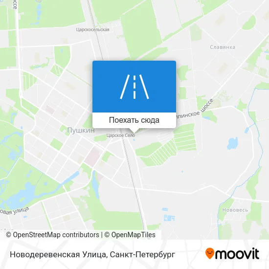 Карта Новодеревенская Улица