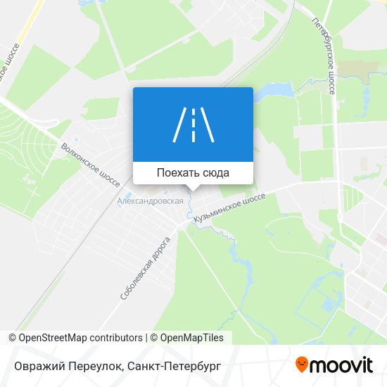 Карта Овражий Переулок