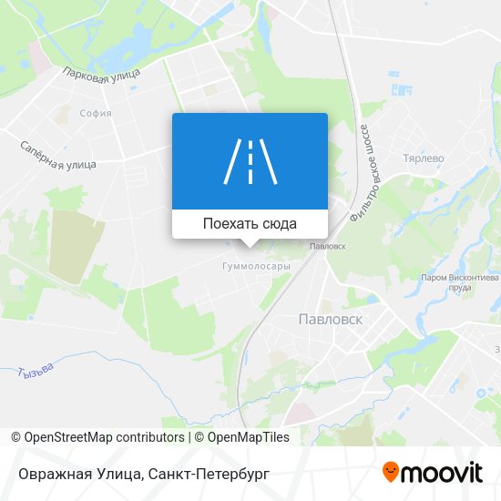 Карта Овражная Улица