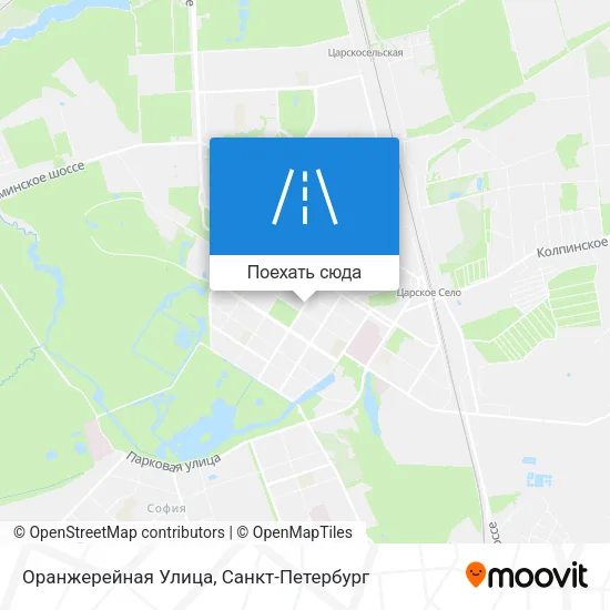 Карта Оранжерейная Улица