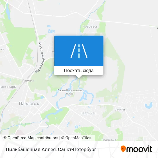 Карта Пильбашенная Аллея