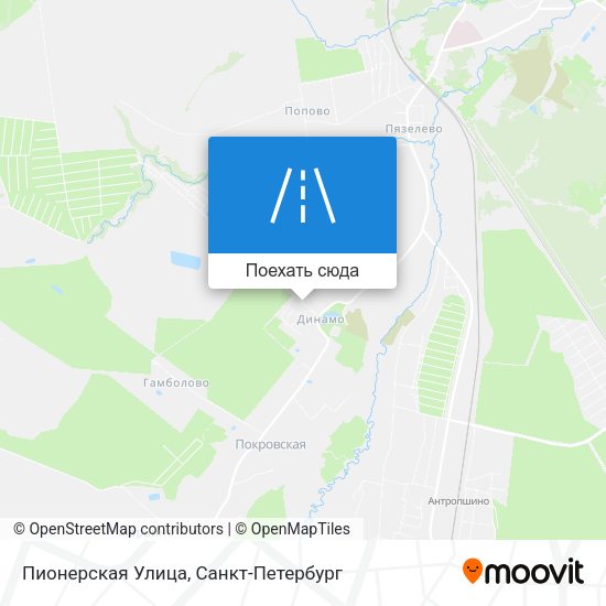 Карта Пионерская Улица