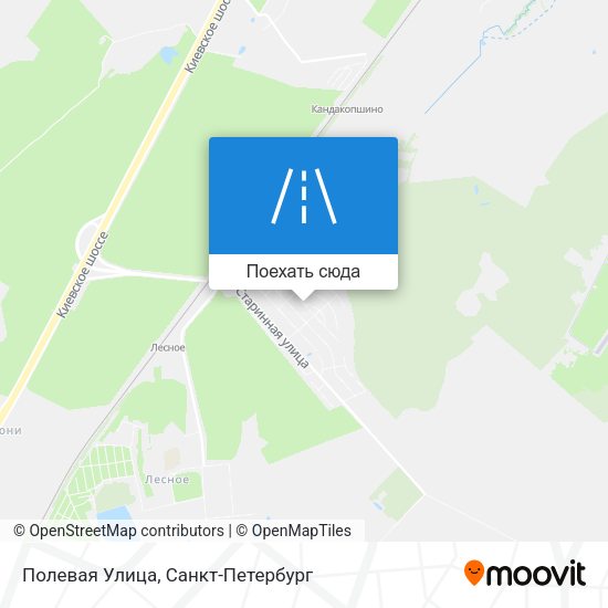 Карта Полевая Улица