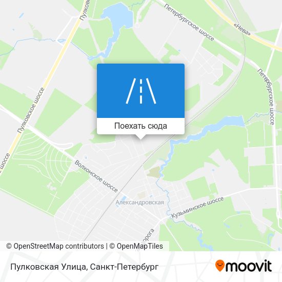 Карта Пулковская Улица