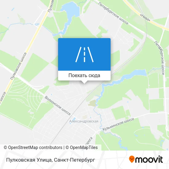 Карта Пулковская Улица