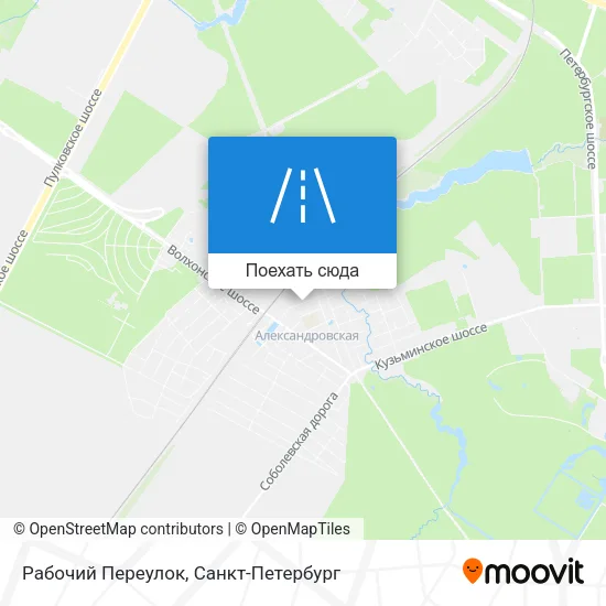 Карта Рабочий Переулок
