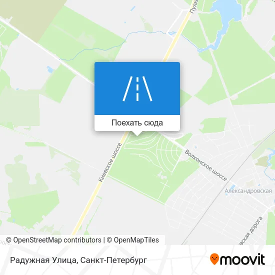 Карта Радужная Улица