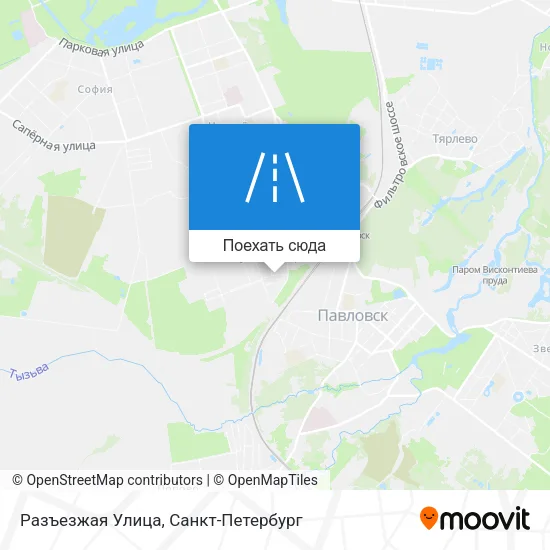 Карта Разъезжая Улица