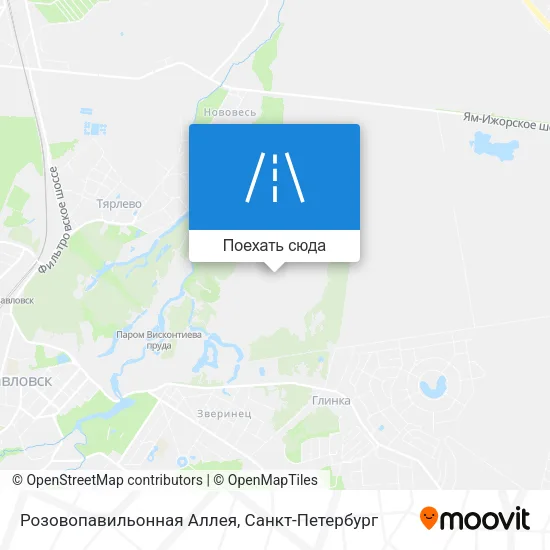 Карта Розовопавильонная Аллея