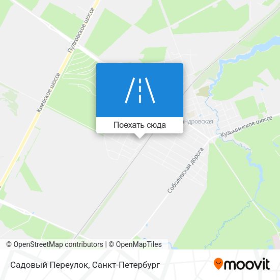 Карта Садовый Переулок
