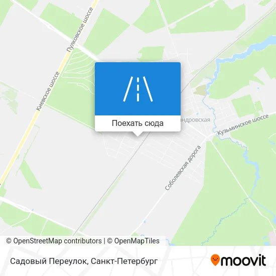 Карта Садовый Переулок