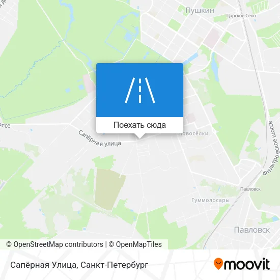 Карта Сапёрная Улица