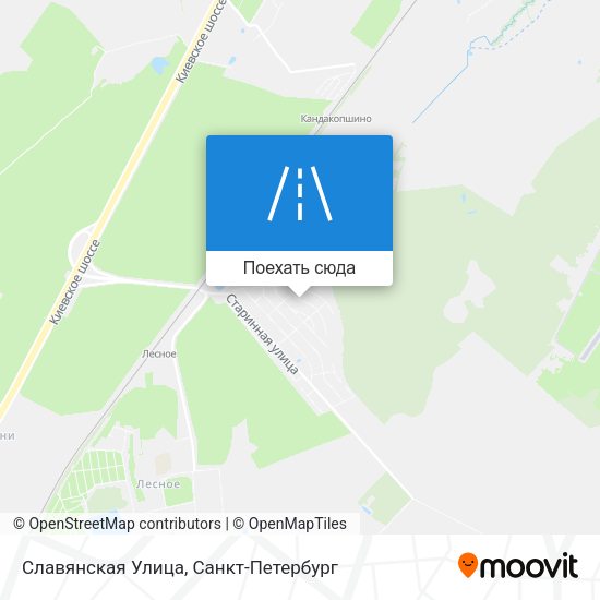 Карта Славянская Улица