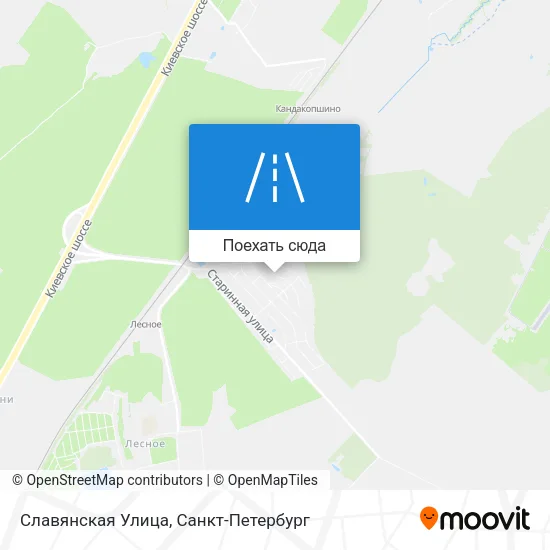 Карта Славянская Улица