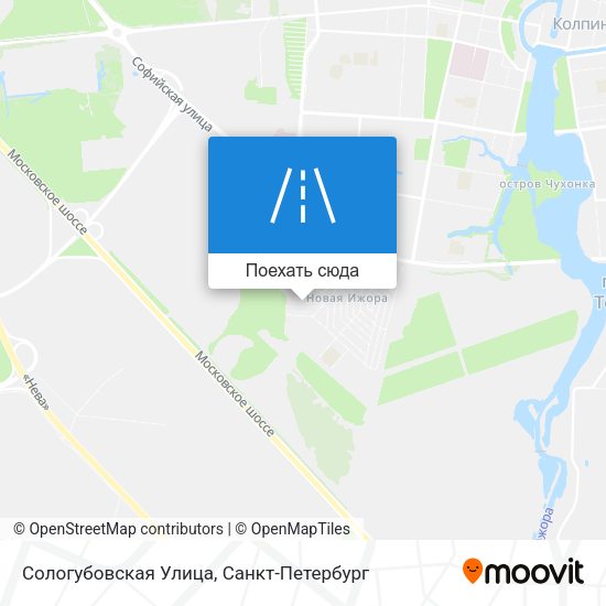 Карта Сологубовская Улица