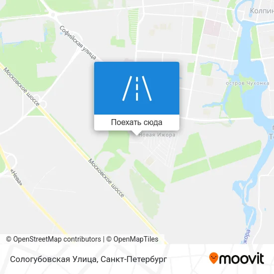 Карта Сологубовская Улица