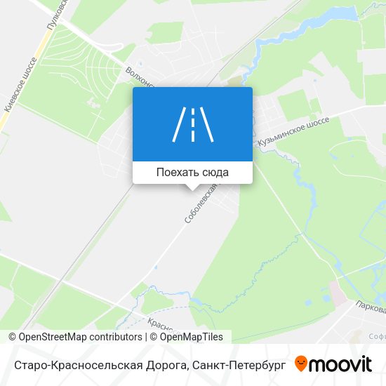 Карта Старо-Красносельская Дорога