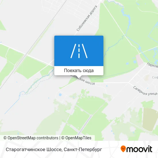 Карта Старогатчинское Шоссе