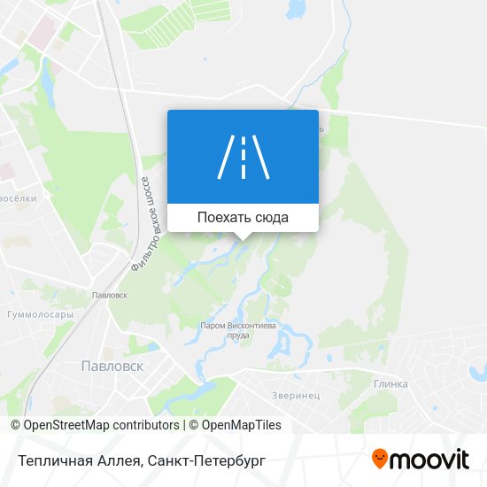 Карта Тепличная Аллея