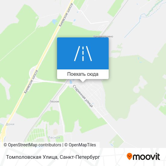 Карта Томполовская Улица