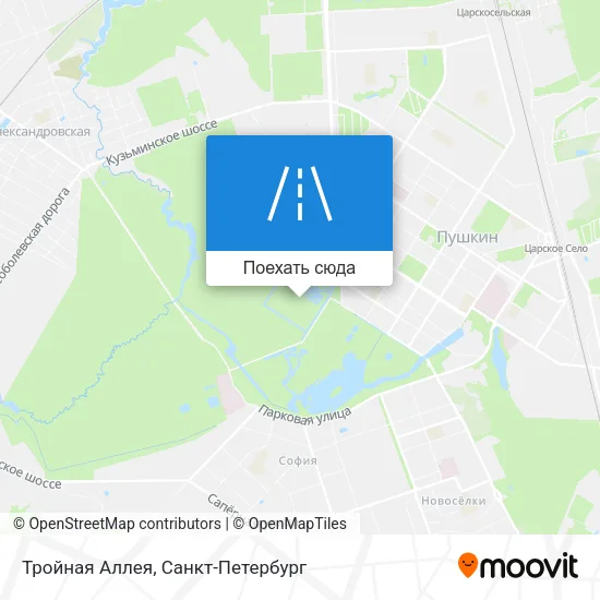Карта Тройная Аллея