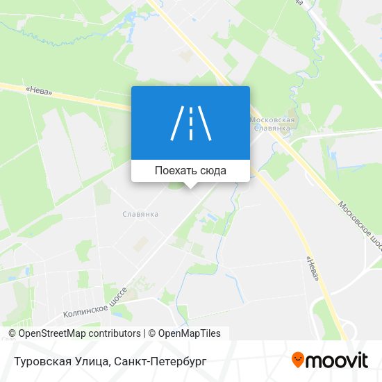 Карта Туровская Улица