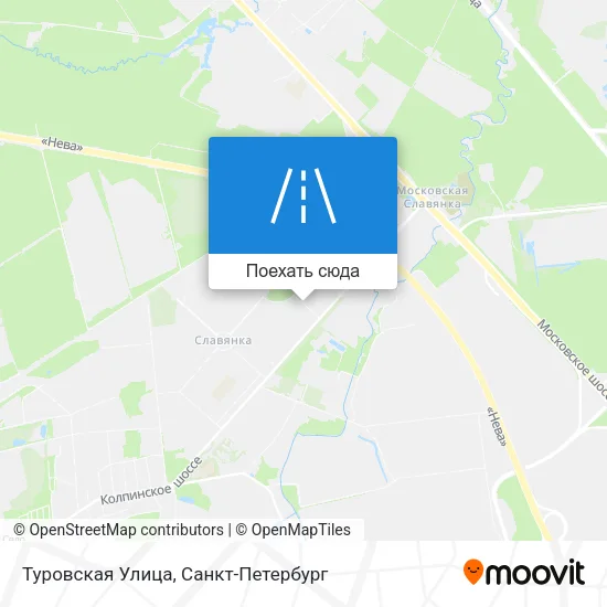 Карта Туровская Улица