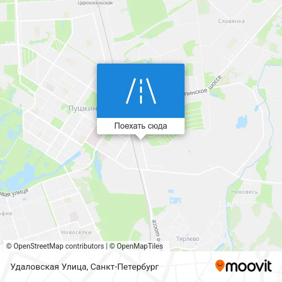 Карта Удаловская Улица