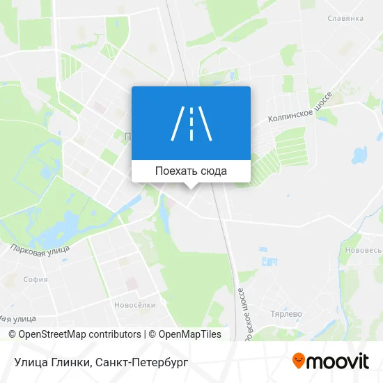Карта Улица Глинки