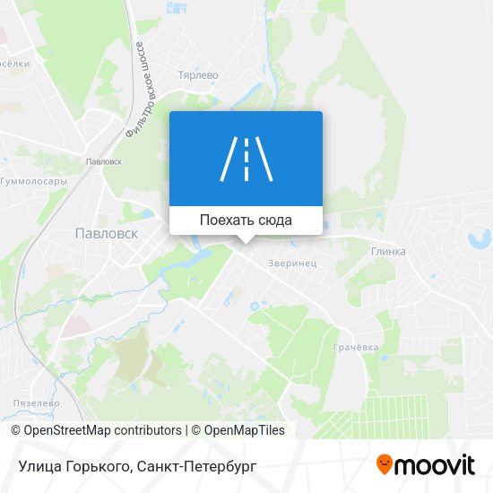 Карта Улица Горького