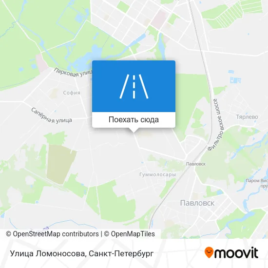 Карта Улица Ломоносова