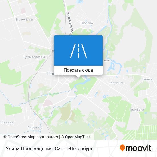 Карта Улица Просвещения