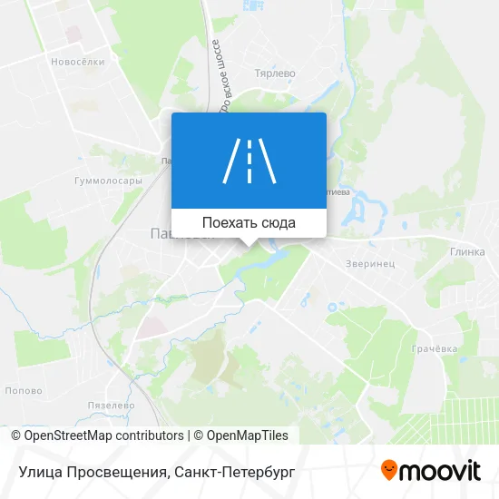 Карта Улица Просвещения