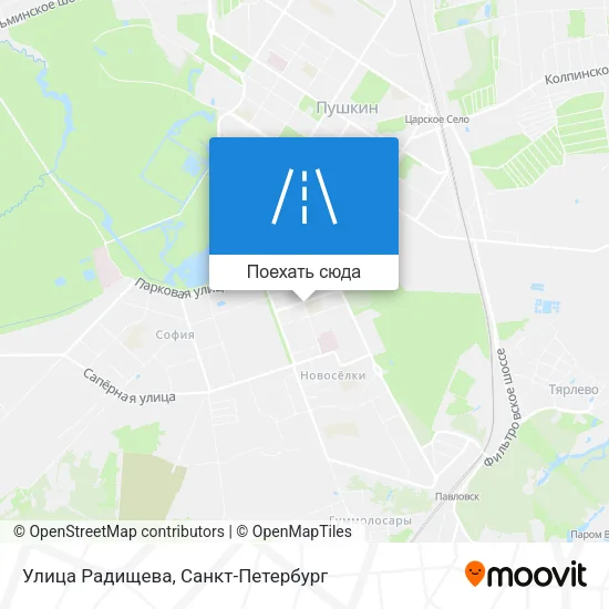 Карта Улица Радищева