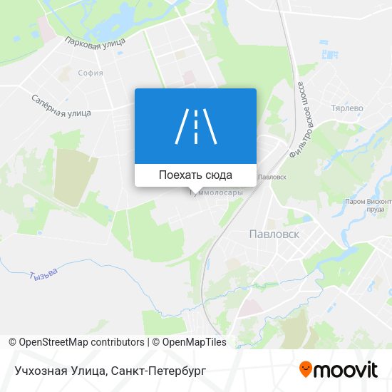 Карта Учхозная Улица