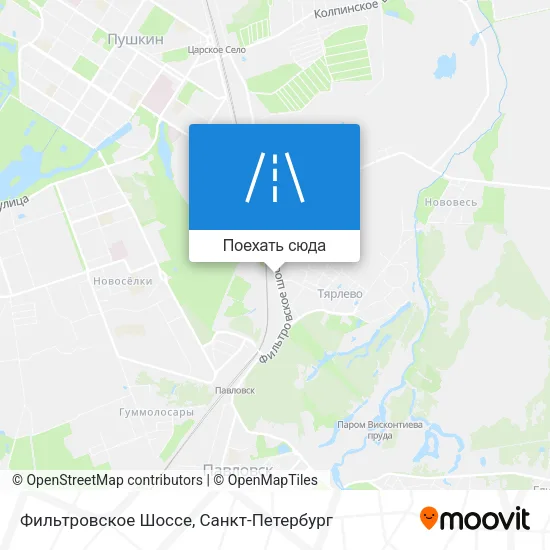 Карта Фильтровское Шоссе