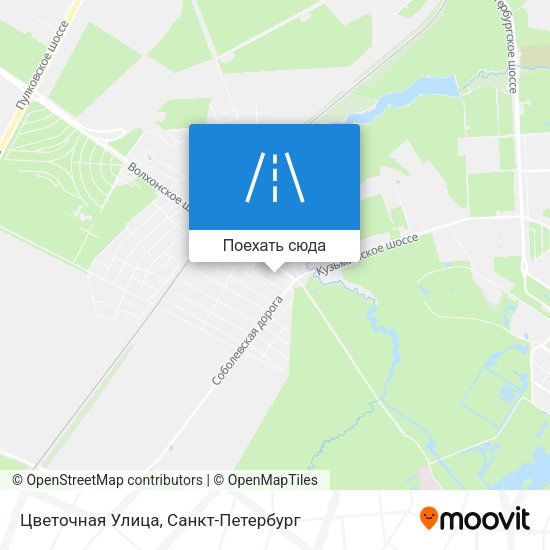 Карта Цветочная Улица