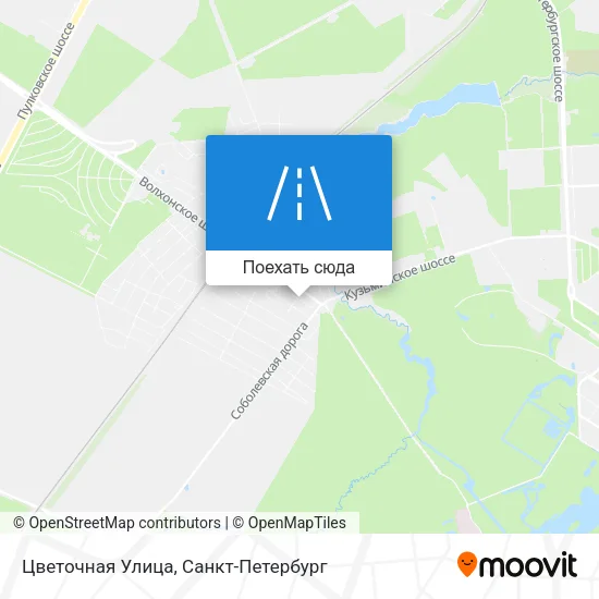 Карта Цветочная Улица