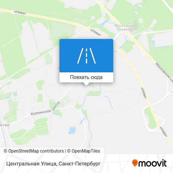 Карта Центральная Улица