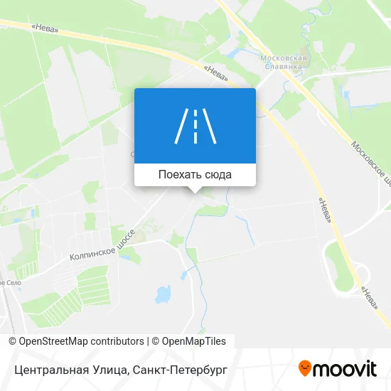 Карта Центральная Улица
