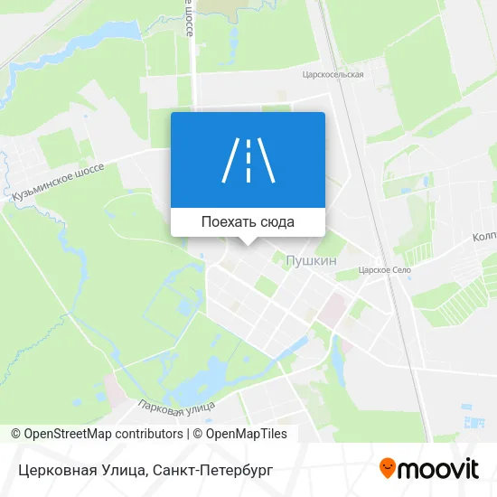 Карта Церковная Улица