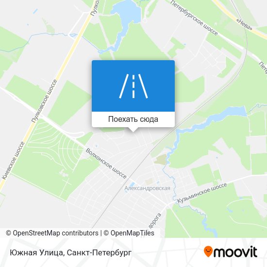 Карта Южная Улица