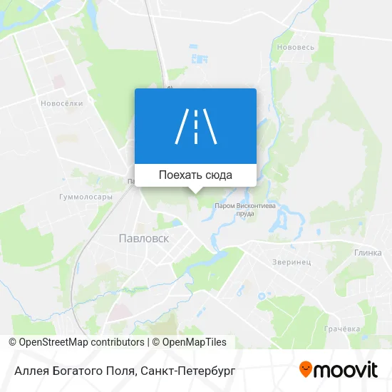 Карта Аллея Богатого Поля