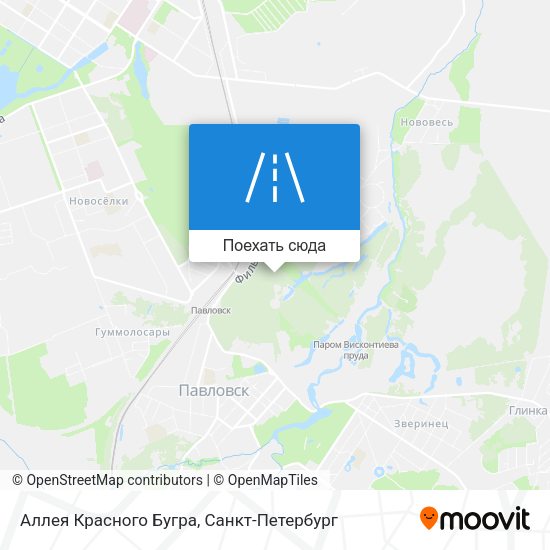 Карта Аллея Красного Бугра