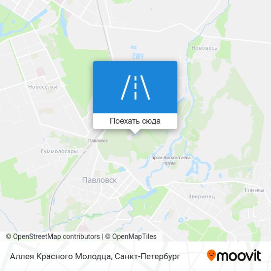 Карта Аллея Красного Молодца