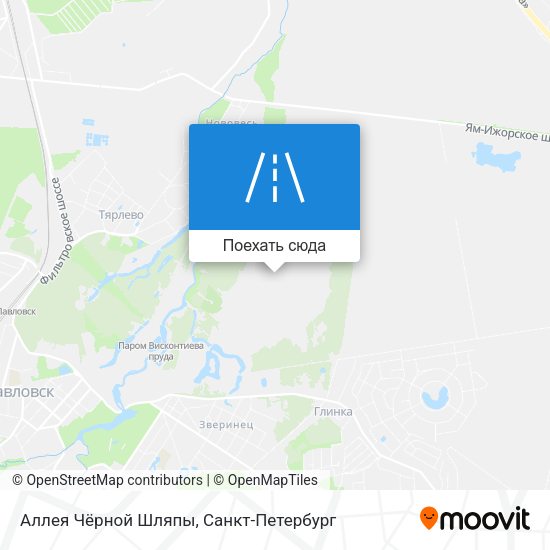 Карта Аллея Чёрной Шляпы