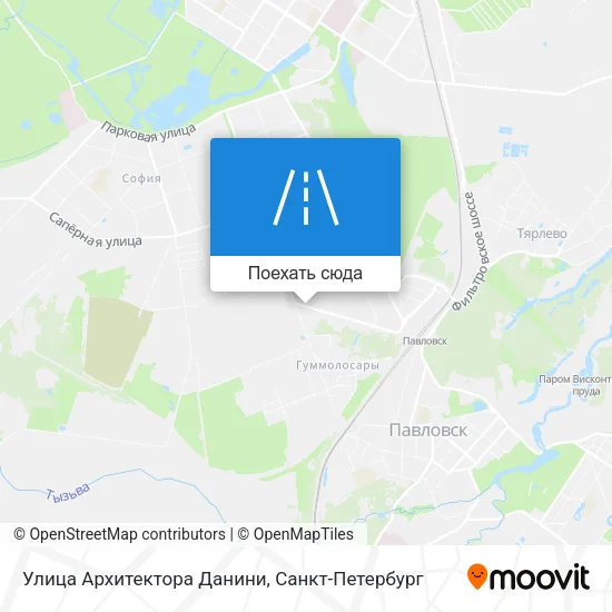 Карта Улица Архитектора Данини