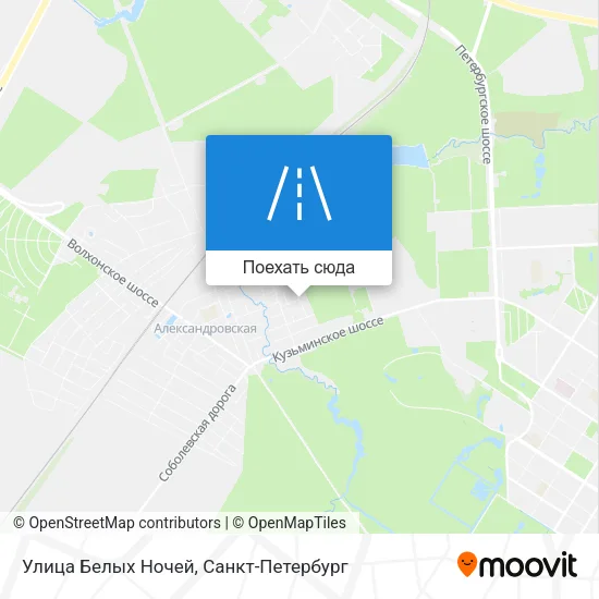 Карта Улица Белых Ночей